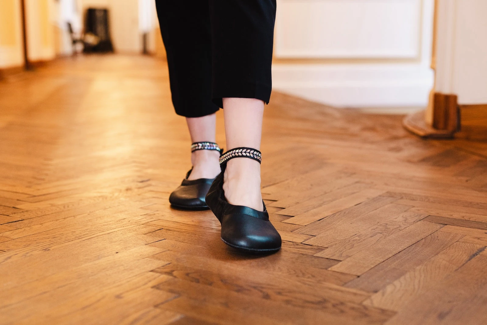 Балетки Ahinsa Chic Preciosa Barefoot — чёрный, фото 16