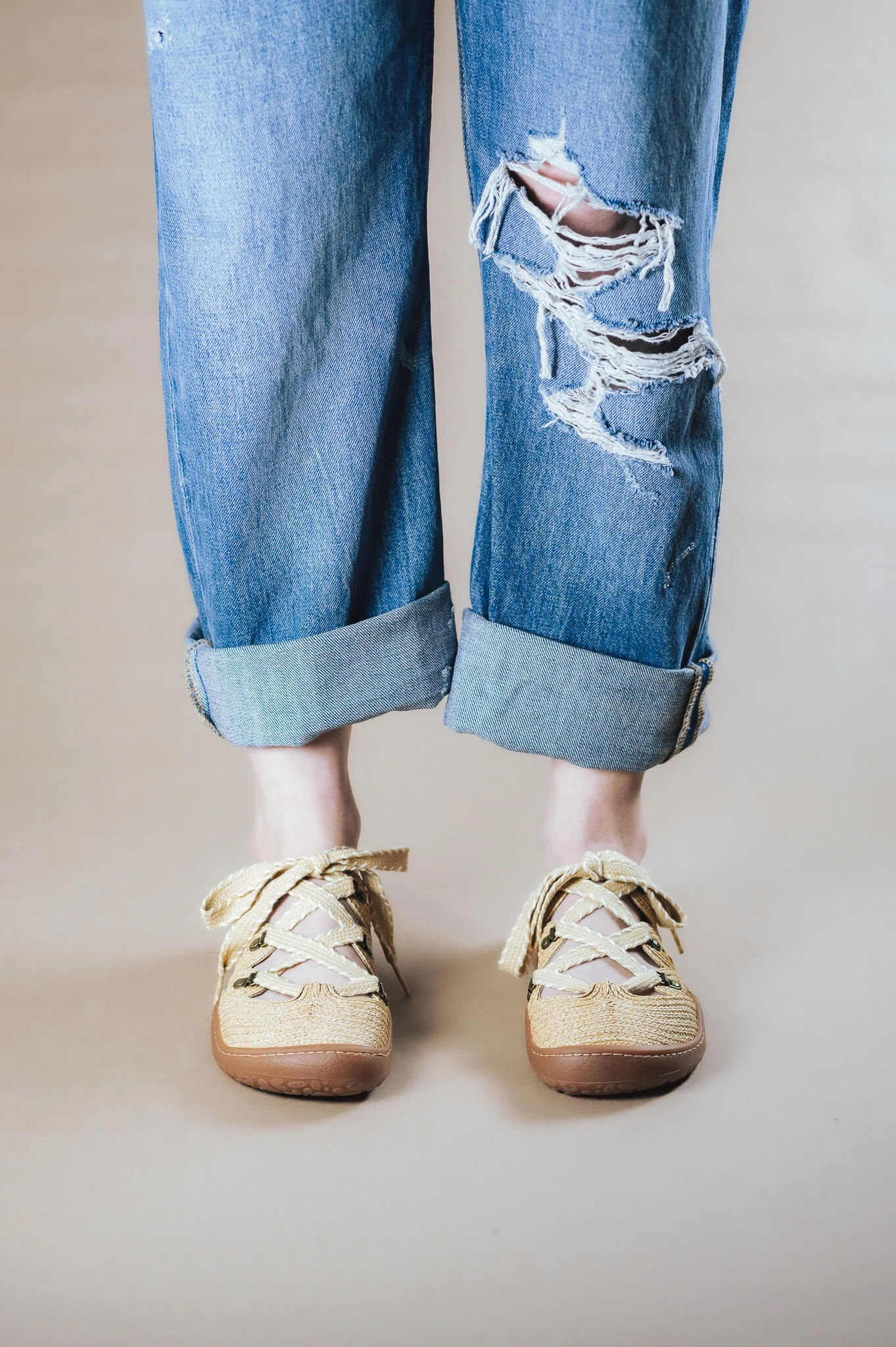 Босоногие сандалии Sambas the bambas Hummus — бежевые, фото 6