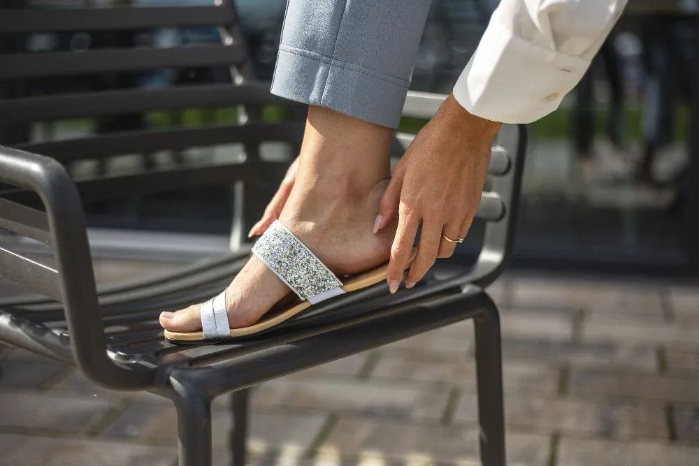 Женские сандалии ZAQQ QATE Silver (серебристый цвет), фото 15