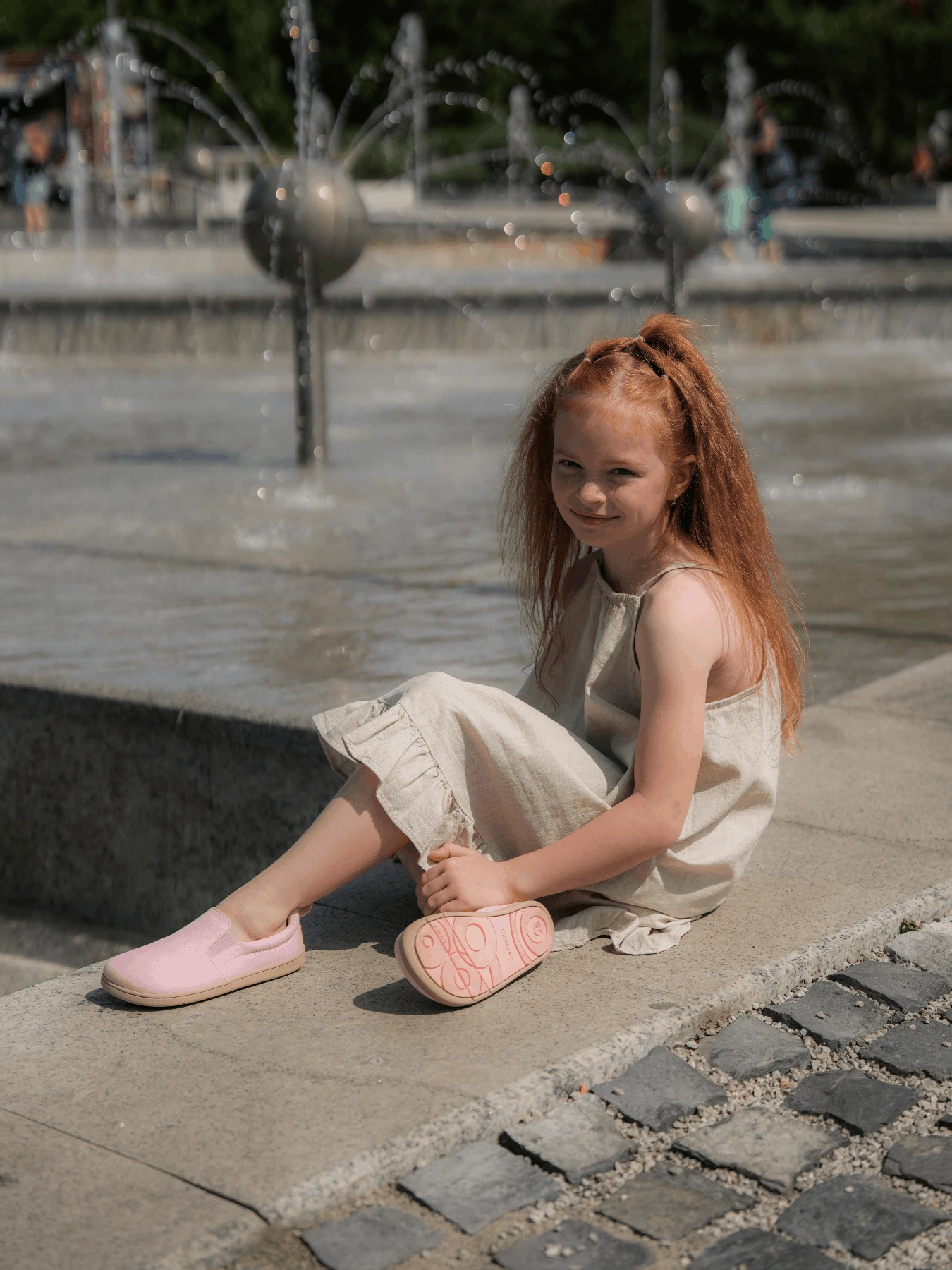 Детские босоногие слипоны Be Lenka Aura - розовая сахарная вата, фото 2