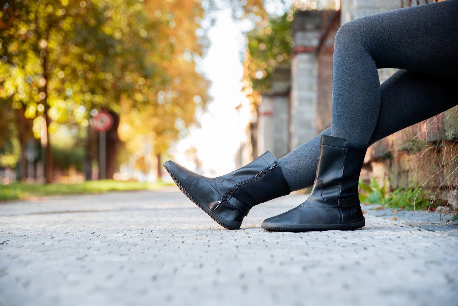 Сапоги средней высоты Ahinsa Barefoot — чёрный, фото 8